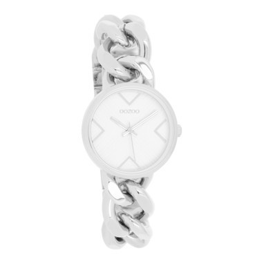 OOZOO C11125 horloge timepieces staal zilver-wit