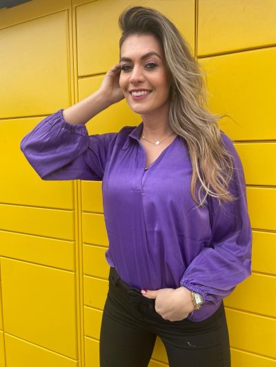 Tramontana purple blouse