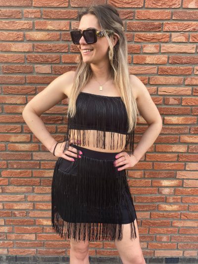 Noisy May Fringe Top Singlet