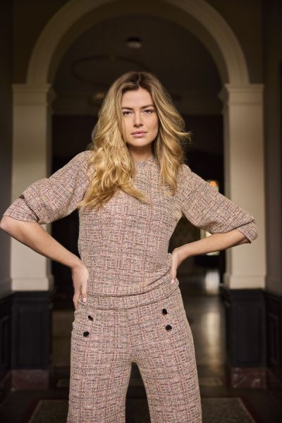 TRAMONTANA Top Stretch Tweed