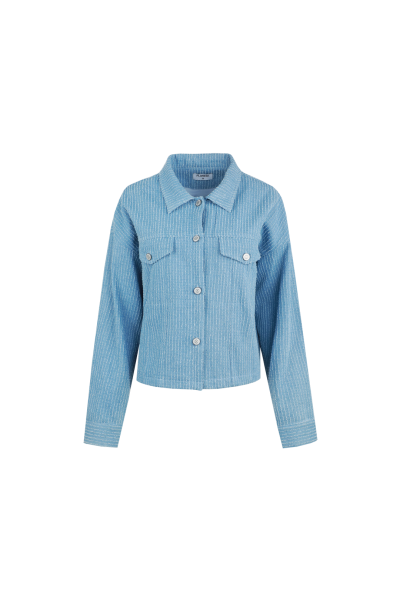 FLURESK Meddy Jacket Denim Lichtblauw