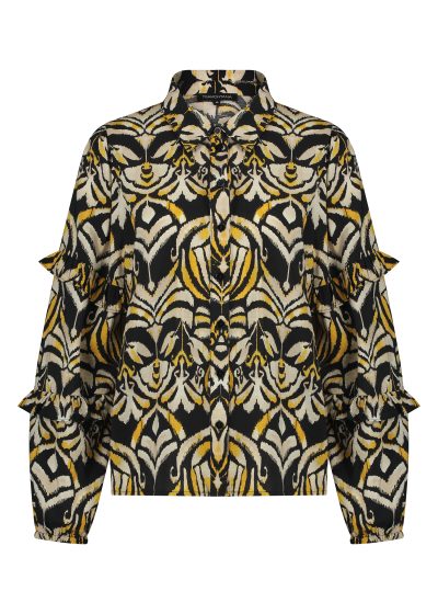 TRAMONTANA Blouse zwart/geel