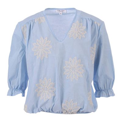 ENJOY Blouse Lichtblauw