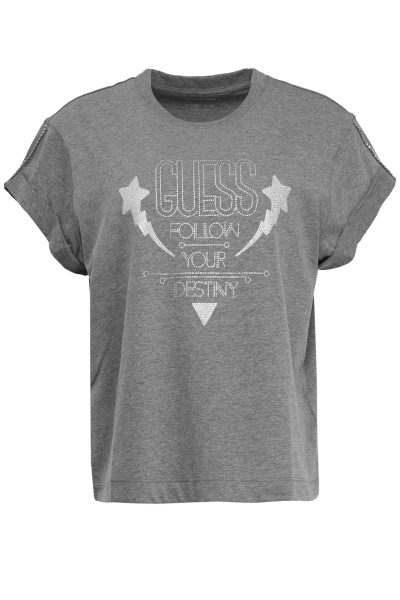 T-shirt Grey Strass