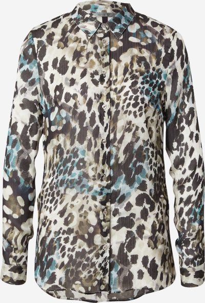 Blouse green tijger print